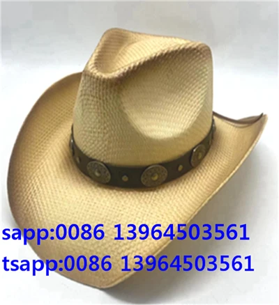 Straw Hat Western Men Women Summer Cap
