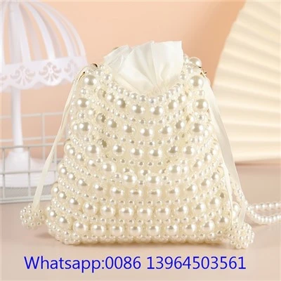 Faux Pearl Handbag For Women