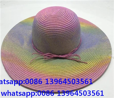 Colorful Big Brim Women Summer Hat