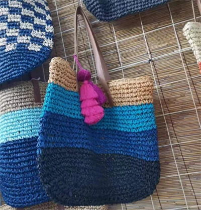 Gradient Ramp Crochet Girl Women Bag