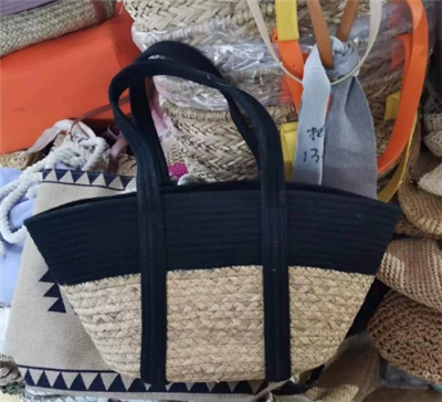Water Hyacinth&cotton Rope Women Shoulder Bag