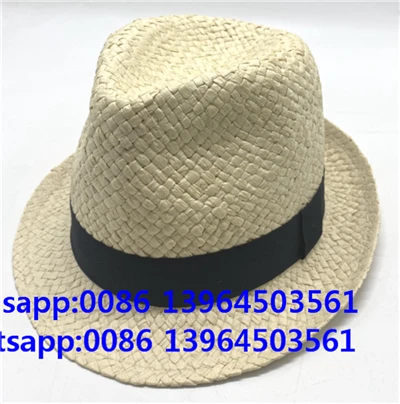 Handmade Paper Woven Cream Summer Hat