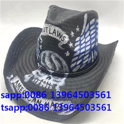 Men Pattern Cowboy Hat For Daily Life