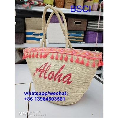 Chic Beach Straw Bag
