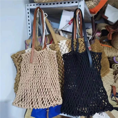 Cotton Rope Hollow Women Beach Bag