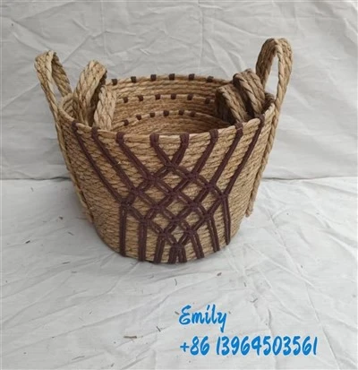 Handwoven Seagrass Storage Baskets