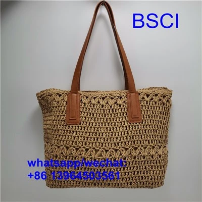 Paper Straw Beach Bags